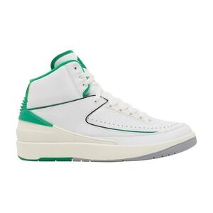 Air Jordan 2 Retro White Lucky Green High Top‎ Sneakers size 12 New With Tags